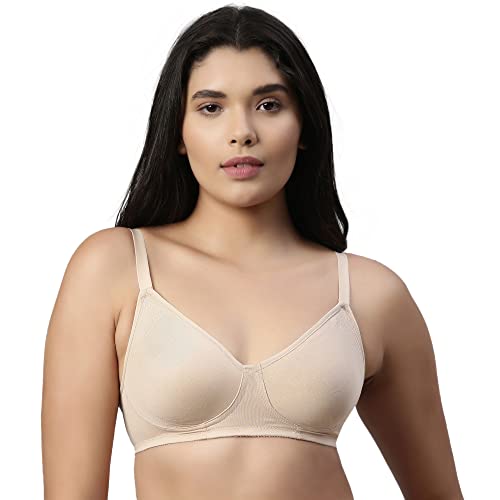 Image of Enamor Innovations Fabcool Encircled Side Support Shaper, Non Padded, Wirefree, High Coverage, Women's Cotton Everyday Bra - A042 (Available in Plus Sizes)