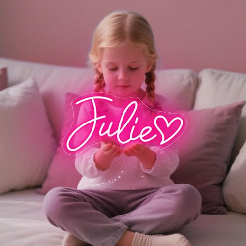 Letrero de neón con nombre personalizado, luz LED USB personalizada para decoración de arte de pared, regalo personalizable para dormitorio de niñas y niños