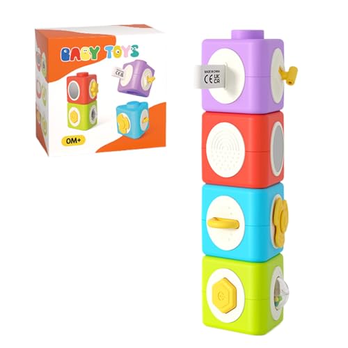 ベビー積み木ブロック - 微細運動知育玩具,分解可能な積み木ブロック ベビートイズ | 幼児男の子女の子家用旅行休暇誕生日室内保育園教室用