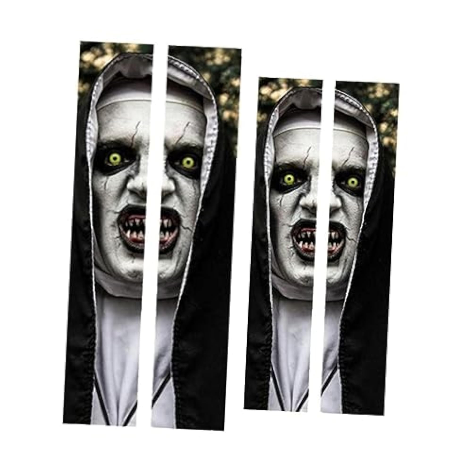 4pcs 3D Nun Door Stickers Door Terror for Bar