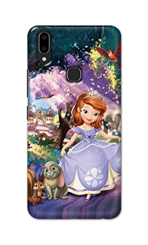 Image of PRINTFIDAA Cartoon Little Girl with Crown and Pet Animals Printed Designer Hard Case for Vivo V9 / V9 Youth /Vivo Y85 / Vivo Z1 / Z1i / Z3x / Z1 Lite / Y89 Back Cover -(e) RPM1008