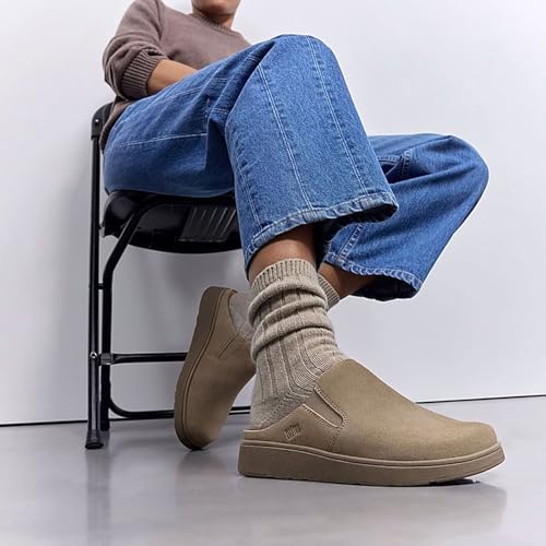 Image of FitFlop Gen-FF Elasticated Suede Mules