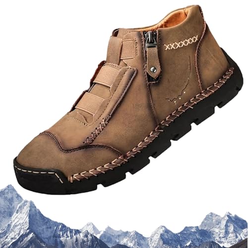 Matufit Shoes for Men,Matufit Shoes for Men&Women,Waterproof Non-Slip Fashionable OrthopedicShoes,Side Zip Slip-On Flats