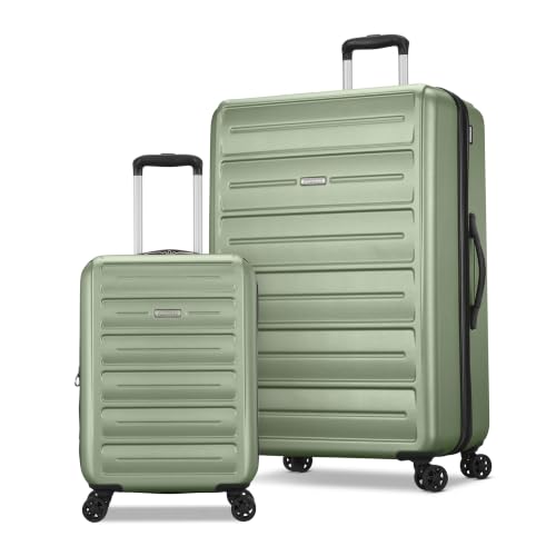 Image of American Tourister Westridge Hardside Luggage Set with Spinner Wheels, Sage Green, 2-PiecePC Set (CO /L)