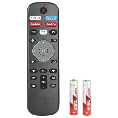 URMT26RST004 Voice Remote Control Compatible with Philips Android Smart TV 65PFL5504/F7 65PFL5604/F7 65PFL5704/F7 Replacement Controller with Netflix YouTube and Google Play Buttons with Batteries