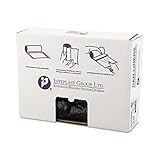 Inteplast 12-16 Gal, Trash Can Liners - 8 Mic Thickness, Black Color - 1000 Bags