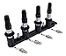 YLQASOON UF620 Ignition Coil and 4 Spark Plugs Compatible with Chevrolet Sonic 2012-2018 Trax 2013-2017 Cruze 2011-2016 Aveo Aveo5 2009-2011, Pontiac G3 2007-2010 G3 Wave 2009, Suzuki Swift+ 2009