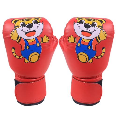 Guantes de entrenamiento para niños, guantes de boxeo juveniles: patrón de dibujos animados de cuero PU Junior Mitt Training | Guantes de boxeo Guantes de boxeo Sparring Boxeo Boxeo, Kickboxing, Th