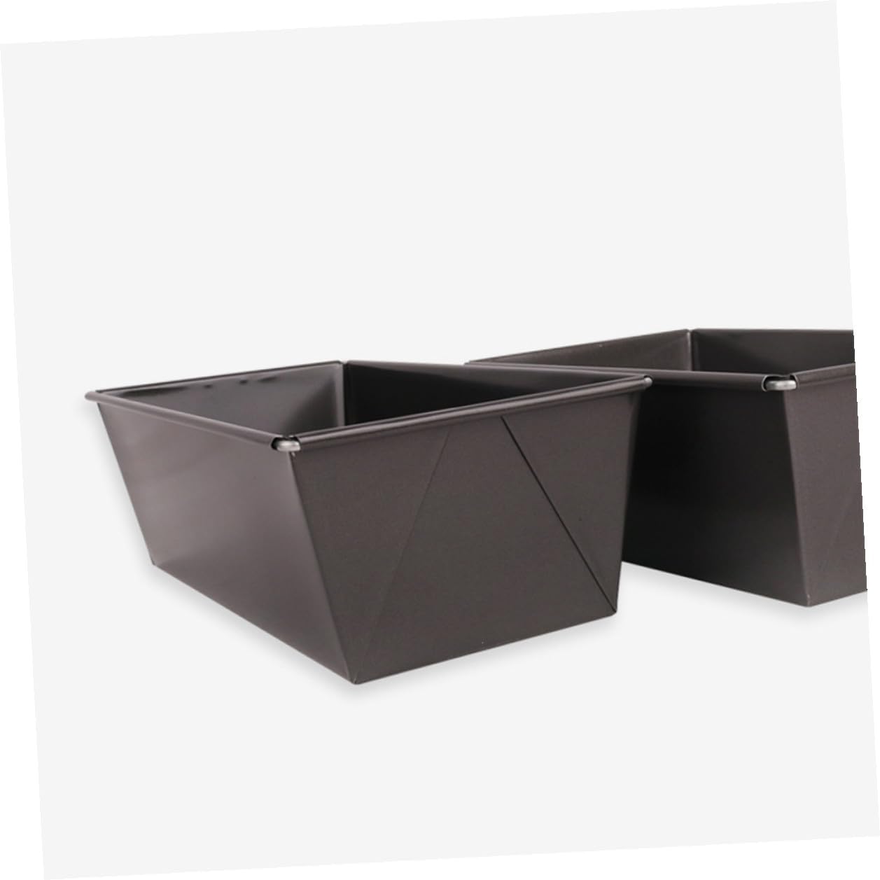 4pcs Non-stick Toast Bread Cake Molds Loaf Pans Household Baking Pan Set for Oven Use Black Bakeware Supplies