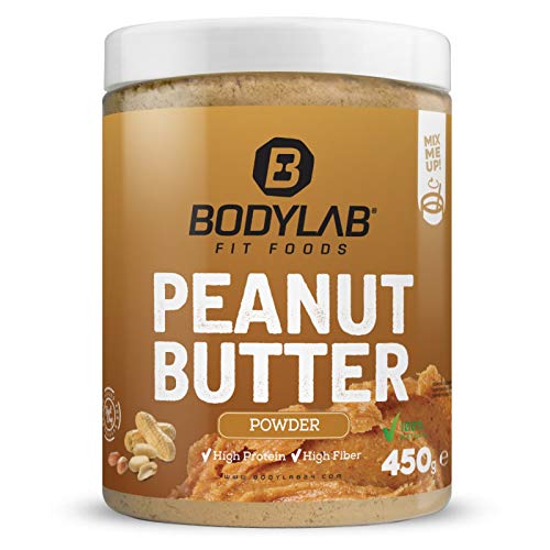 Bodylab24 High Protein Peanut Butter Powder Light 450g, proteinhaltiges Pulver aus gemahlenen Erdnüssen, mit allen Nährstoff-Vorteilen von Erdnüssen bei deutlich geringerem Fettanteil