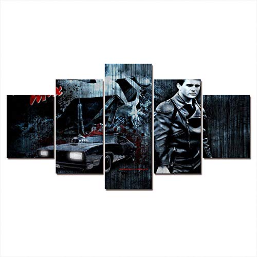 Peinture voiture de sport rétro YUANJUN avec impression abstraite cadre mural 3D
