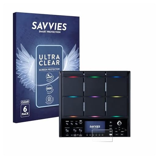 savvies Protector Pantalla para Roland SPD-SX PRO 6 Unidades - Película Ultra Transparente