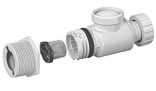 ATIE 360 Pool Cleaner UWF Connector Assembly 9-100-3008 with Quick Disconnect 9-100-3006 Wall Fitting 6-550-00 Filter Screen 6-504-00 Pressure Relief Valve 9-100-3009 for Polaris 360 Pool Cleaner