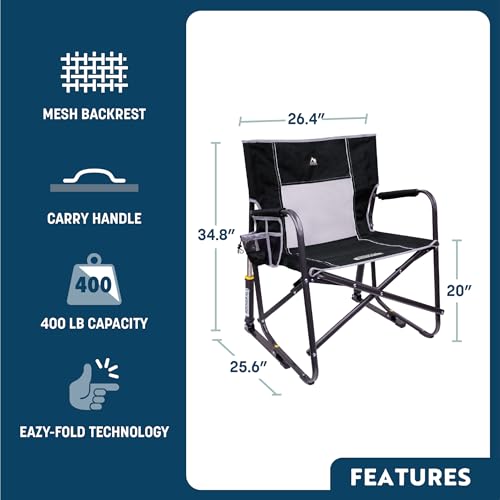 Gci Outdoor 47060 Freestyle Rocker Xl Portable Folding Rocking Chair And Outdoor Camping Chair thumb #2