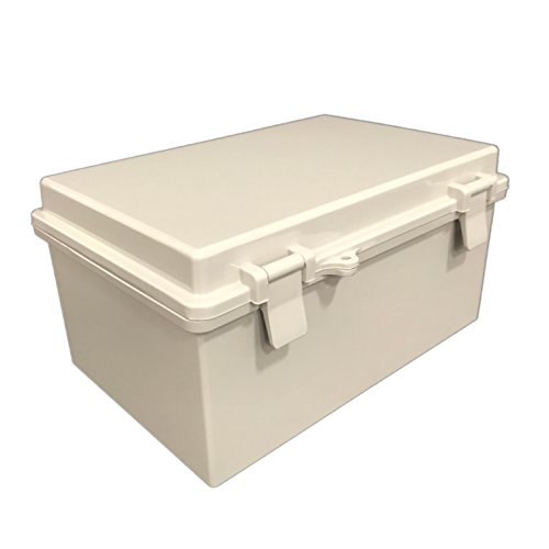 BUD Industries NBB-15243 Style B Plastic Outdoor NEMA Box with Solid Door 11.28" L x 7.48" W, Gray BUD Industries NBB-15243 Style B Plastic Outdoor NEMA Box with Solid Door 11.28" L x 7.48" W, Gray