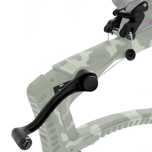 Elyaspedy 2026 Upgraded Crossbow Crank Cocking Device BAR20020 Compatible with Barnett Crossbow Reduce Cocking Resistance by 93% Ambidextrous Standard-Hooks Black