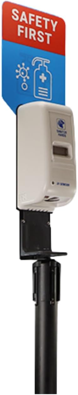 SONCO SmartQ Hand Sanitizer Station – Automatic Hand Sanitizer Dispenser – Hand Sanitizer Station Touch-Free – Compatible with 2.5in Stanchion Posts – Touchless Hand Sanitizer for Home, Commercial Use