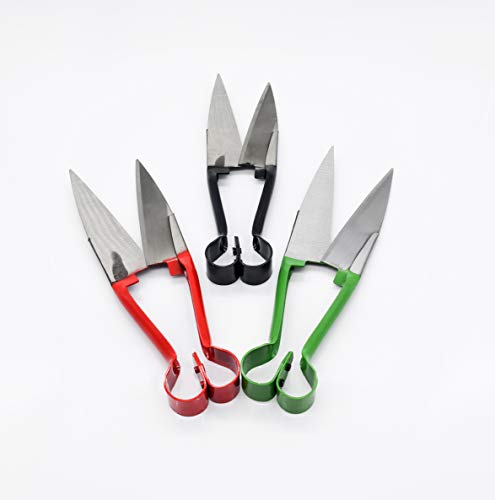 Sheep Shear Grass Shear Alpaca Shears R Shaped Design For Large Thick-Haired Animal Grooming (Red) #TOP6