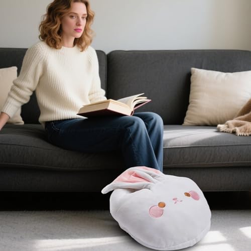 Coussin chauffant pour pieds en textile premium doux sous bureau de salon