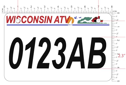 Personalized Wisconsin ATV License Plate **Wisconsin Department of Natural Resources Compliant* (Without Frame)