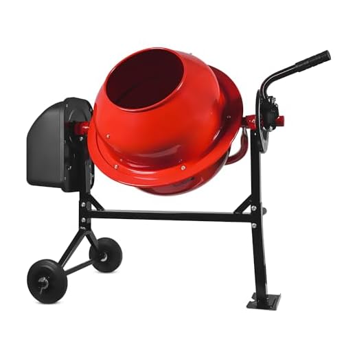 Hormigonera 70L 275W 220V Hormigonera eléctrica con dos ruedas con certificación Ce