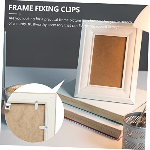 Image of Plastic Frame Picture Back Plate Photo Frame Buttons 100pcs Hardware Easy Install
