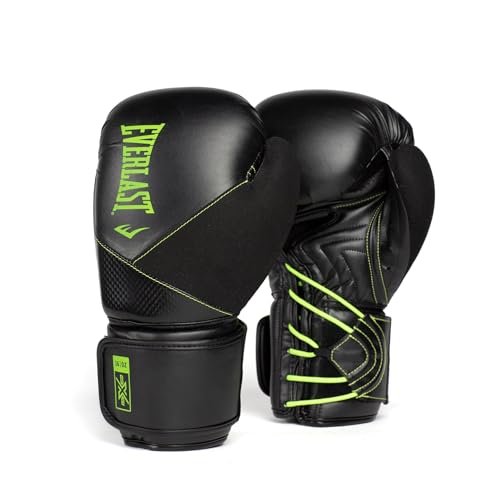 Everlast ProTex Gants de boxe Evitez les Douleurs au Poignet Couleur Noir Vert