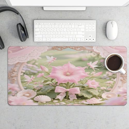 Alfombrilla Mandala Flower grande para escritorio miniatura 5