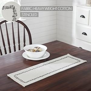 Vhc brands finders keepers eucalyptus runner 8×24  urban country home decor