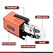 Nakkaa Pneumatic Crimping Tool Am-10 Pneumatic Wire Terminal Crimper with 15 Sets Dies for Various Kinds of Terminals Crimping Up To 16mm²