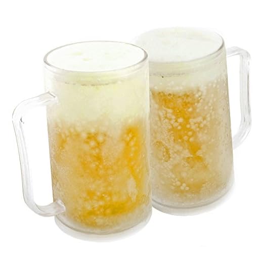 Taza de cerveza para congelar: Taza de helado Taza de helado Taza de helado Taza de enfriamiento Taza de 0,4 litros de 400 ml con paquete de hielo