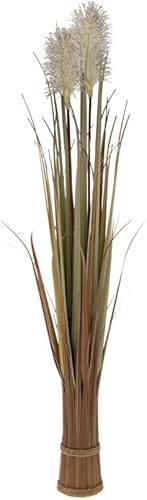 Miniatura 9 de Boston International Planta decorativa artificial para decoración del hogar, interior de la casa, en maceta de plástico, grande, racimo de hierba