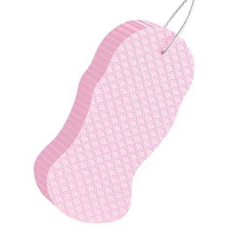 無痛バススポンジ魔法の角質除去バススポンジ - 再利用可能で非常に柔らかい角質除去剤、痛みを伴わずに角質を取り除き、赤ちゃん、子供、妊婦、大人用のシャワースポンジ、優しい体の角質除去