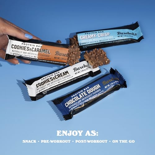 Image of Barebells Protein Bars People's Choice Variety Pack - 12 Bars, Nutritious Snacks with 20g of High Protein - Chocolate Treat with 1g of Total Sugars - Perfect on The Go Breakfast Bars