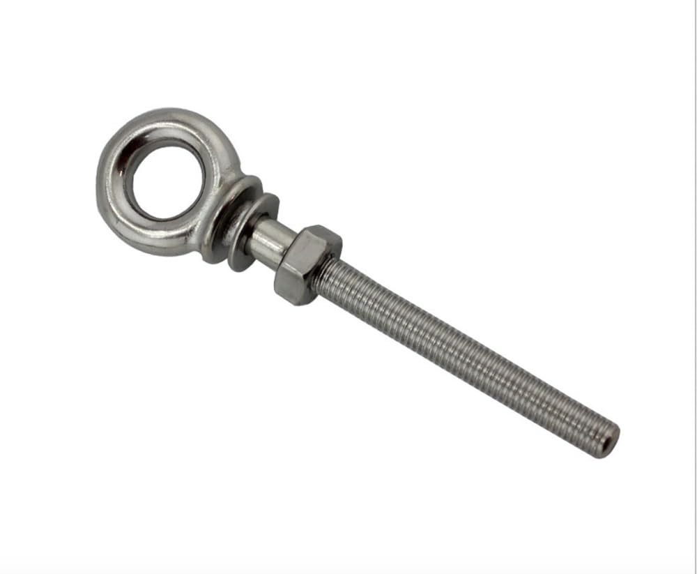 Boulon à œil en acier inoxydable 316 long 80 mm style de moto pour stopper la rouille extérieure