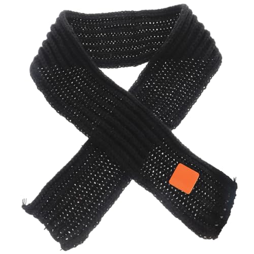 Winter Scarf Soft Chunky Knitted Neck Warmer with Design for Outdoor Cold Protection present for Boys and Dark
