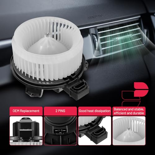 Image of BDFHYK AC Heater Blower Motor Fan 700062 Compatible with Toyota 2003-2009 4Runner,Compatible with Lexus 2003-2007 GX470,HVAC Blower Motor Assembly Replacement for PM9188 87103-35060 87103-35070 75737