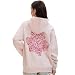 YUUCANGH Pink Sailing Boat Embroidered Hoodie for Teen Girls & Women – Oversized Puff Print Sweatshirt, 65% Cotton Soft Casual Pullover, Comfy Everyday Sweatshirt