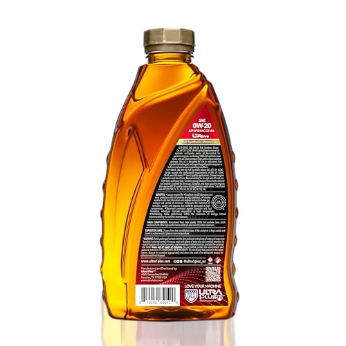 Image of SAE 0W-20 Full Synthetic Motor Oil API SP ILSAC GF-6A 12 Quarts