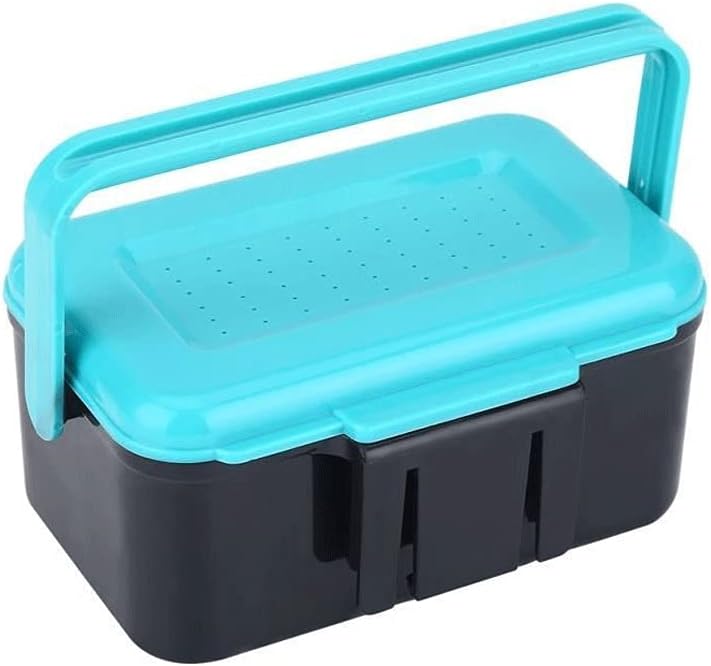 Portable and Durable Plastic Fishing Tackle Box Portable Fishing Bait Storage Box