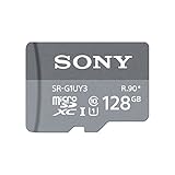 Sony SR-G1UY3A/GT High Speed 128GB Class 10 Micro SDXC UHS-I Memory Card up to 90MB/ s with Adapter