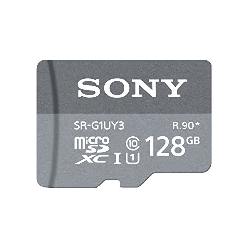 Sony SR-G1UY3A/GT High Speed 128GB Class 10 Micro SDXC UHS-I Memory Card up to 90MB/ s with Adapter