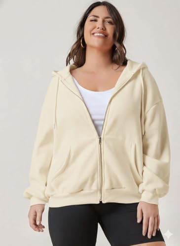 Image of KOTTY Women Plus Size Hooded Sweatshirt for Winter|Full Sleeve Casual Hoodie for Comfortable Silhouette and Soft Inner Lining
