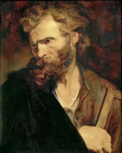 Toile Saint Jude l'Apôtre par Van Dyck affiche décoration de bureau 60x90cm