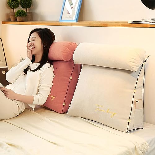 Coussin Cale Dos Canapé Eviter Mal de Dos Oreiller Lecture Housse Lavable