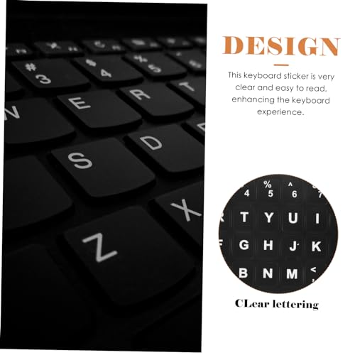 Pegatinas de teclado en inglés de repuesto para restaurar la visibilidad de tus teclas 2