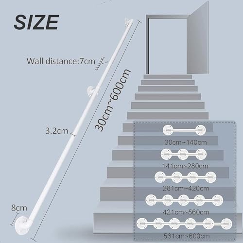 Rambarde d'escalier antidérapante avec repose-pieds pour éviter les chutes en hiver