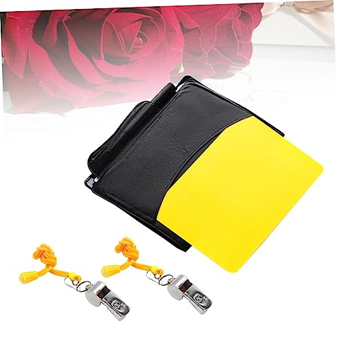 Kit de árbitro YARNOW con silbatos metálicos y tarjetas rojo amarillo miniatura 2