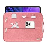 Voova Funda Portatil 11,6-13,6 Pulgadas (30,5×21,5×2,5 CM),Ordenador Impermeable Compatible 13,3 MacBook Air & Macbook Pro M2 M1 2020-2022,iPad Pro 12,9', Lenovo Sumsung DELL ASUS HP Acer, Rosa