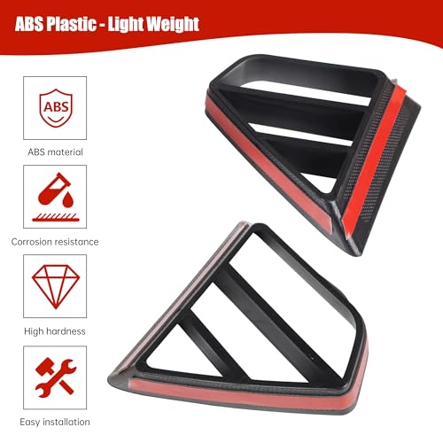 Image of Two Black Modified Radiator Grille Inserts for Ford Mustang GT 2018-2023,Front Upper Grille Inserts for Ford Mustang GT 2018-2023, (left and right), Replace P /N #JR3B-8200-AB